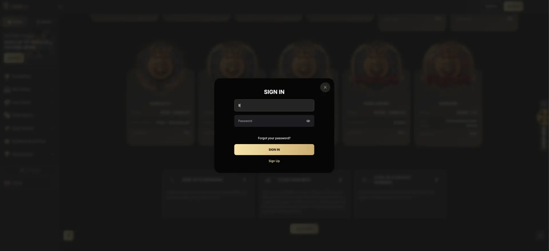 SpinKong sign-in window